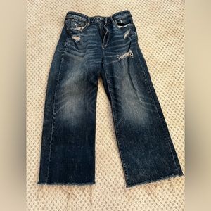 American Eagle wide leg crop jeans